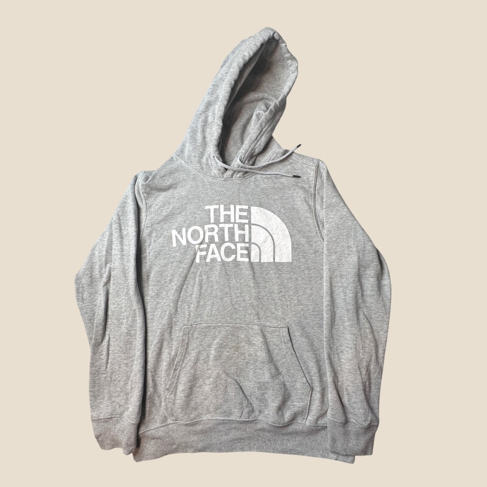 The North Face Hoodie Mens M Half Dome Gray Logo Pullover A4M4B